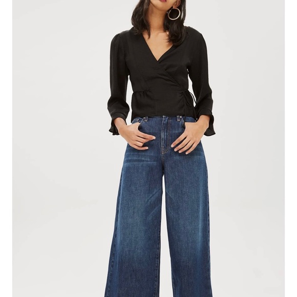 Sold Out Top Shop Versatile Freya Wrap Blouse - Picture 2 of 6